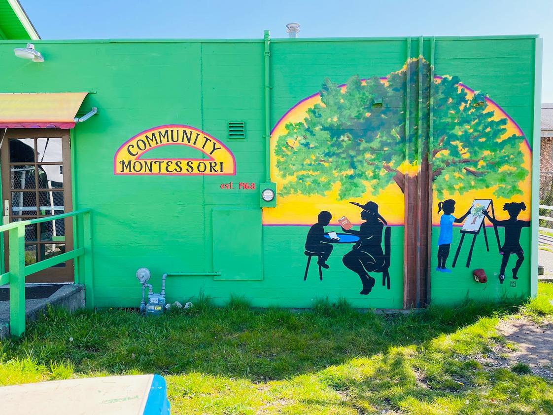 Community Montessori Photo - Community Montessori mural, painted by a student's grandmother