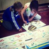 Full Circle Montessori School Photo #3 - Upper Elementary studying the Universe and timelines.