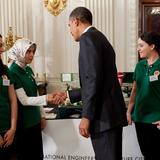 Pinnacle Academy Photo #2 - The Pinnacle Academy Future City team was invited to meet with President Barack Obama and present their winning project at the White House Science Fair.