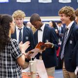 Second Baptist School Photo #8 - Middle school students interact with representatives from more than 100 colleges and universities during our annual college fair.