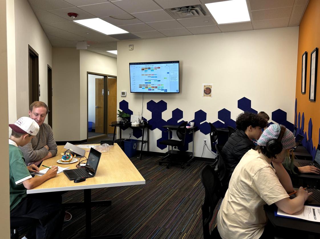 Brightmont Academy - Plymouth Photo #1 - Brightmont Academy's Homework Studio gives students the space to complete homework, ask questions, and socialize with peers.