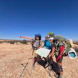 High Mountain Institute Photo #4 - Students navigating on their expedition using a topographical map