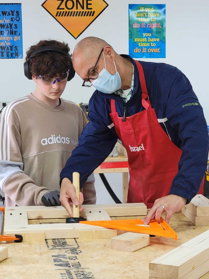 Lynnhaven School Photo - Practical Skills is a requirement for graduation from Lynnhaven. Carpentry is one of the classes you can take to fulfill the requirement.