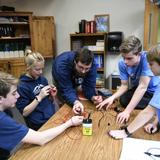 Ambleside School Rocky Mountains Photo #5 - Middle schoolers study electricity