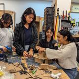 Khan Lab School Photo #2 - Building prototypes for an outdoor plantar structure