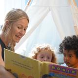 Muse Academy Photo #3 - Reading and literacy begins with the joy of storytelling in preschool.