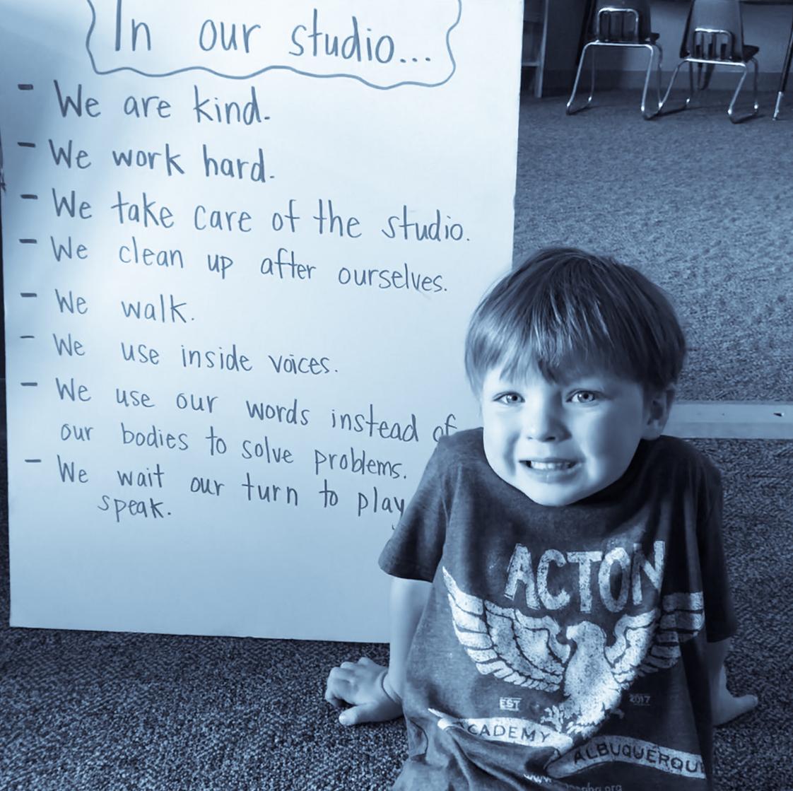 Acton Academy Albuquerque Photo #1 - Even the K-1 Studio has their own student contract designed by the kids!
