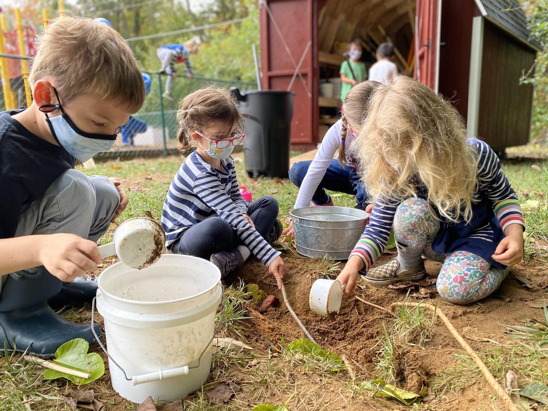 The Village School Photo #1 - We are an experience-driven school. The Village School's earliest learners spend at least 2 hours everyday outdoors.