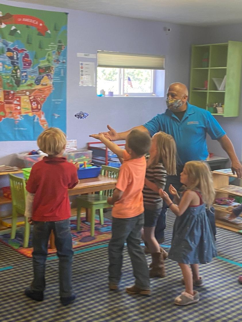 Aspen Park iMontessori Photo - Learning the Physics of Drone flying.