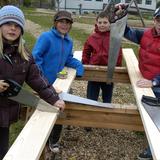 Boulder Valley Waldorf School Photo #3 - Students engage in a building project in 3rd grade; part of their house-building, agriculture and textiles blocks.