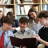 Immaculate High School Photo #1 - Students studying / socializing together in our Learning Commons