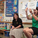 Manchester KinderCare Photo #10 - Our District Manager Nicole Patrone announces Ms. Elena as the 2012 Early Childhood Educator of the Year.