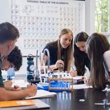 Evergreen Christian School Photo #4 - Students enjoy a fully-equipped science lab at ECS. ECS offers the normal Biology and Chemistry courses, along with a variety of other lab classes such as AP Environmental Science, Introduction to Engineering, and Marine Biology. All classes are listed in our Academic Course Catalog posted online.