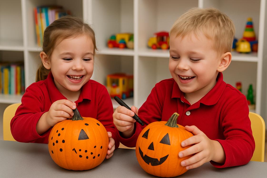 ALBRICH Academy Photo - Pumpkin Play: Fun and Safe Ways to Celebrate Fall with Our PreschoolersFall is one of the most magical times of the year at Albrich Academy! The colors are changing, the air is crisp, and our classrooms are filled with laughter, creativity, and the cozy excitement of the season. One of our favorite traditions is decorating pumpkins, a timeless activity that lets preschoolers explore art, sensory play, and safety all at once.