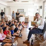 Saint Andrew's School Photo #11 - Our Head of School, Mr. Ethan Shapiro, loves hosting the kindergarten students at his home for a read-aloud.