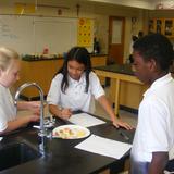 St. Peter Catholic School Photo #2 - 8th graders using our state of the art Science Lab