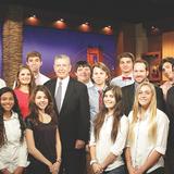 Westminster Academy Photo #4 - Broadcasting students interview Attorney General John Ashcroft.