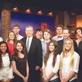 Westminster Academy Photo #3 - Broadcasting students interview Attorney General John Ashcroft.