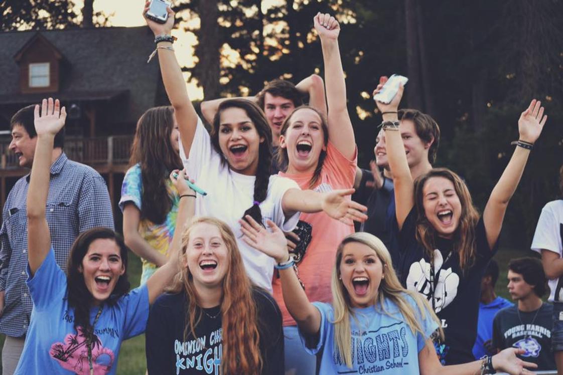 Dominion Christian School Photo - Student fan section at a home football game.