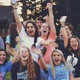 Dominion Christian School Photo - Student fan section at a home football game.