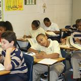 Mount Zion Christian Academy Photo #3 - 5th graders working in their classrooms.