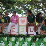 Christ The King School Photo - Sr. Jean and some students from Christ the King School on a float at a recent Maui County Fair parade.
