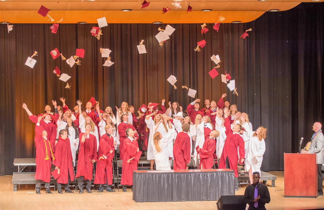 Nampa Christian Schools Photo #1 - The class of 2016 celebrates commencement. 100% of these students when onto higher education. They have blessed our school beyond measure and will be missed.