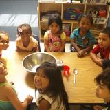 North Elston KinderCare Photo #5 - Preschool students are getting ready to participate in their cooking activity!