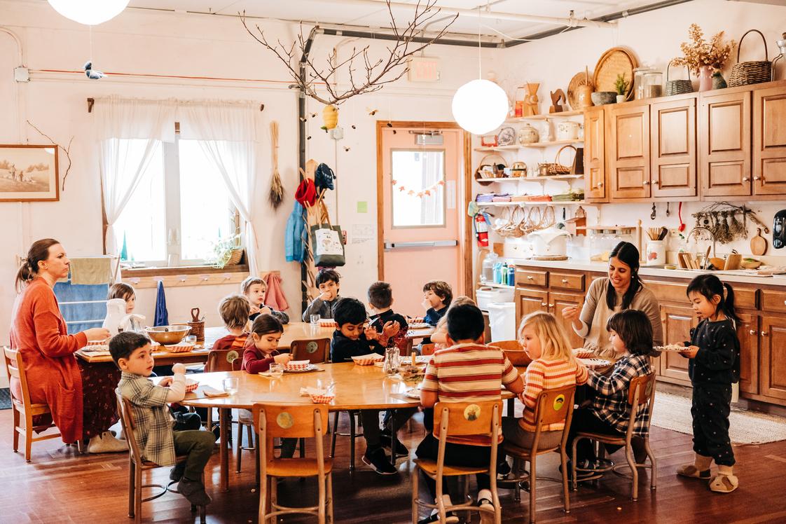 The Waldorf School of DuPage Photo - Sharing snacks, stories, and smiles! Our play-based early childhood program helps children develop the social and pre-academic skills that form the foundation for success in first grade. The Waldorf School of DuPage Photo - Sharing snacks, stories, and smiles! Our play-based early childhood program helps children develop the social and pre-academic skills that form the foundation for success in first grade.