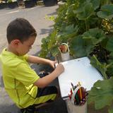 Elmhurst Academy of Early Learning Photo #2 - Writing outdoors