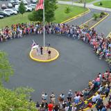 Bethesda Christian Schools Photo #5 - Students gather the first day of school to pray together.