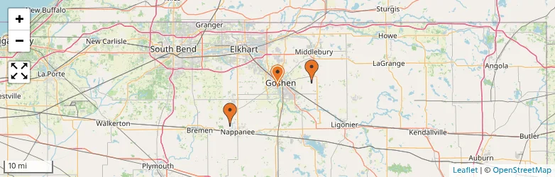 Related schools map
