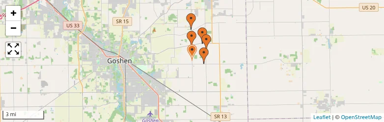 Related schools map