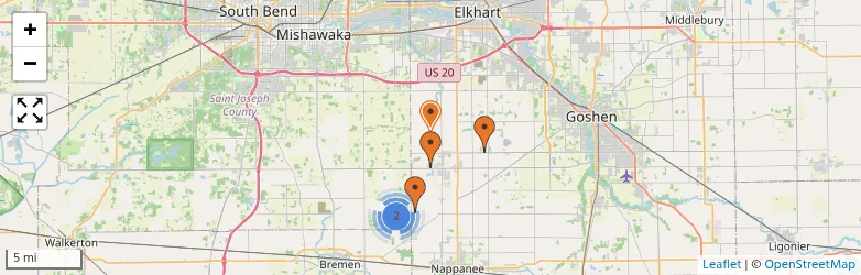 Related schools map