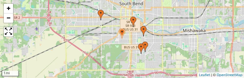 Related schools map