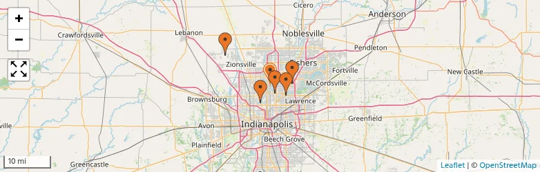Related schools map