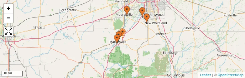 Related schools map