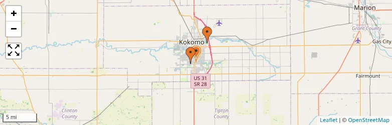 Related schools map