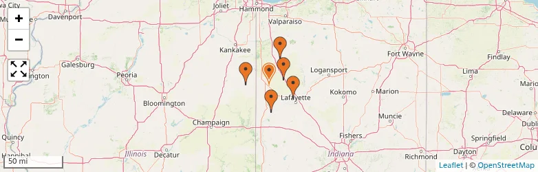 Related schools map