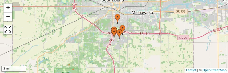 Related schools map