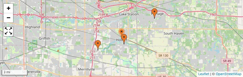 Related schools map
