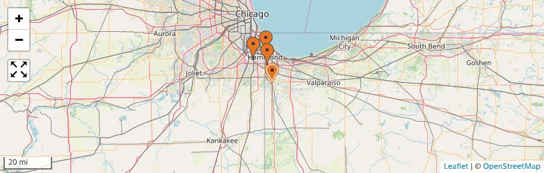 Related schools map