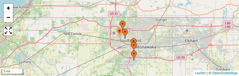 Related schools map