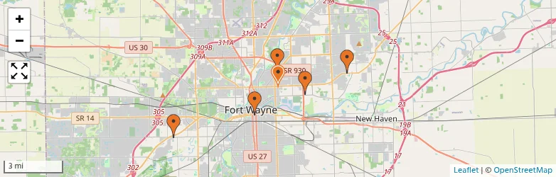 Related schools map