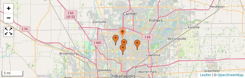 Related schools map