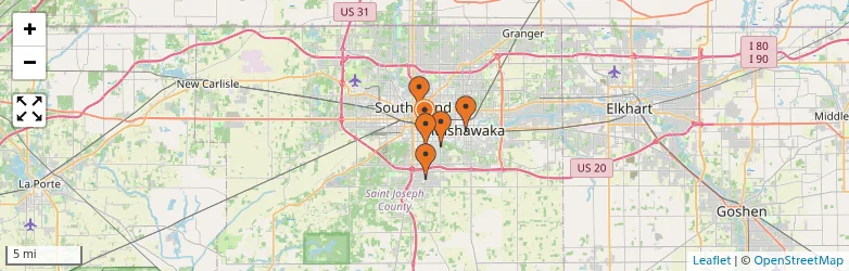 Related schools map