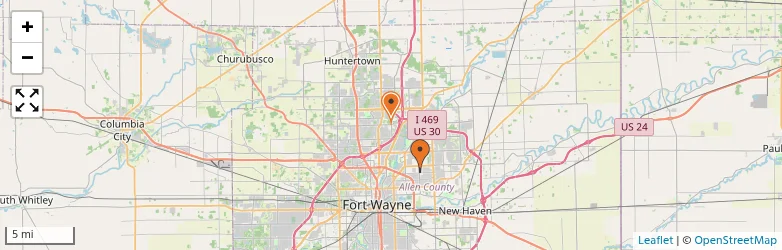 Related schools map