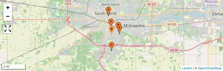 Related schools map