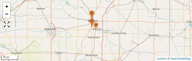 Related schools map