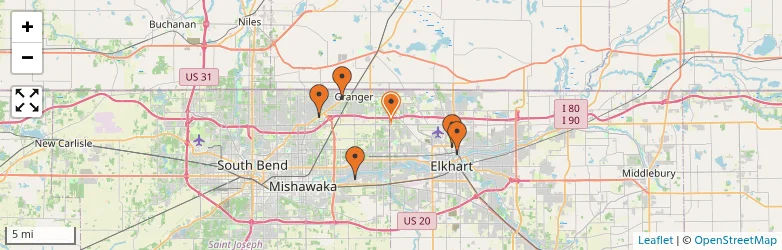 Related schools map